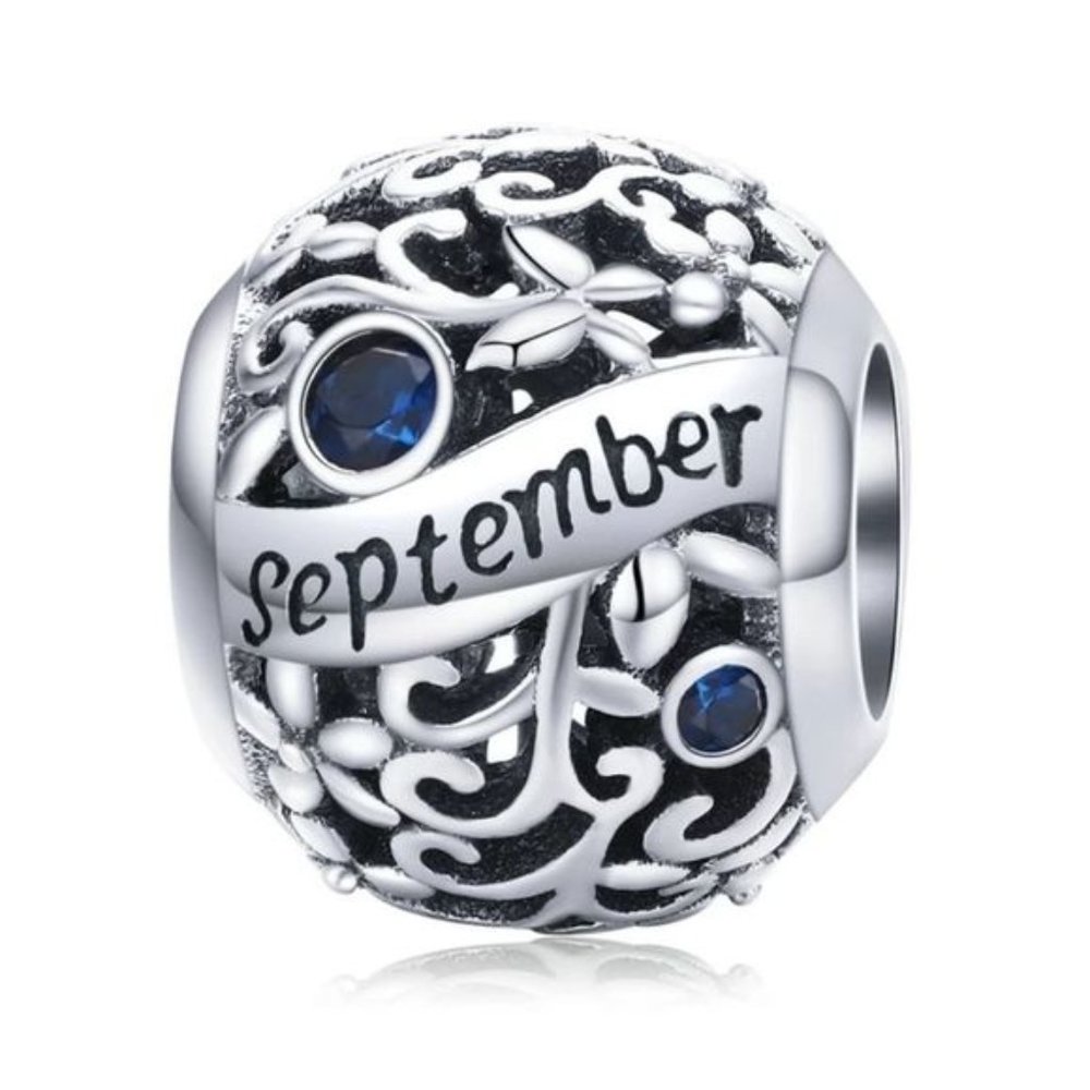 925 Silver September Birthstone Charm